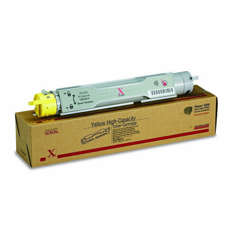 Genuine Xerox Yellow High Capacity Toner Cartridge for the Phaser 6250, 106R00674