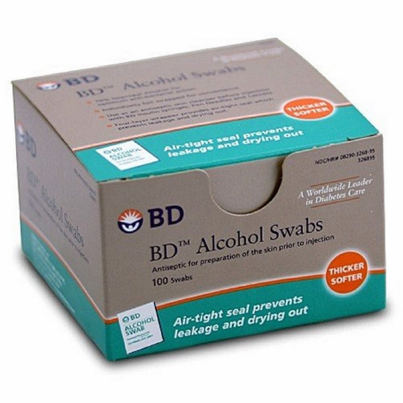 BD MCK95682712 Alcohol Swabs (1 Box of 100 Swabs)