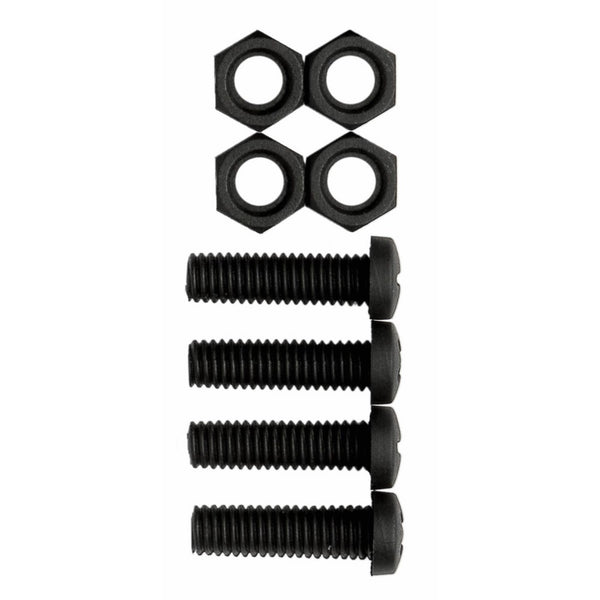 Cruiser Accessories 80150 License Plate Frame Fasteners, Metric-Nylon, Black