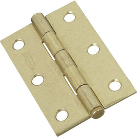 National Hardware N142-067 V508 Removable Pin Hinges in Brass, 2 pack