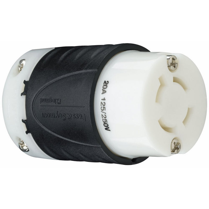 Legrand -Pass & Seymour L1420CCCV3 Industrial Specification Grade Turn Lock Connector, Four Wire 20-Amp 125-volt/250-volt Ip20 Regulation Suitable