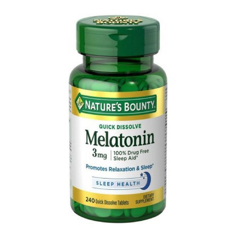 Nature's Bounty Melatonin 3 mg Tablets 120 Tablets