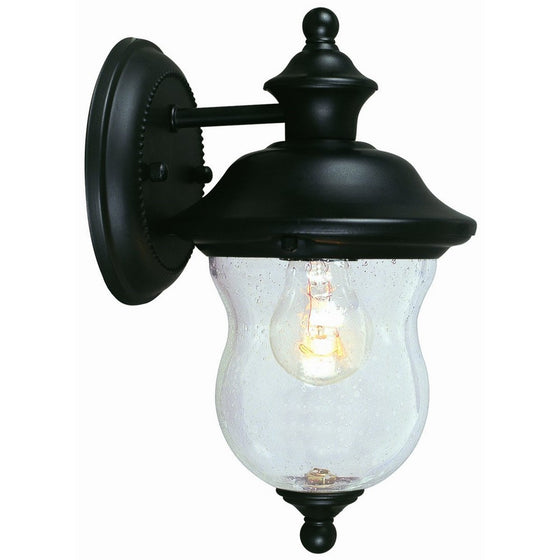 Design House 502906 Highland 1 Light Indoor/Outdoor Wall Light, Black