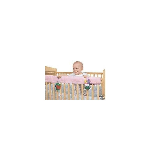 Easy Teether Crib Rail Cover Pink
