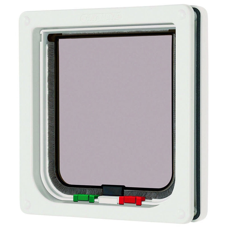 Cat Mate 4 Way Locking Cat Flap, White