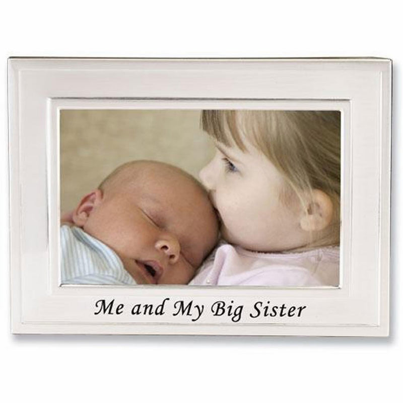 Lawrence Frames Big Sister Silver Plated 6x4 Picture Frame - Me And My Big Sister Design