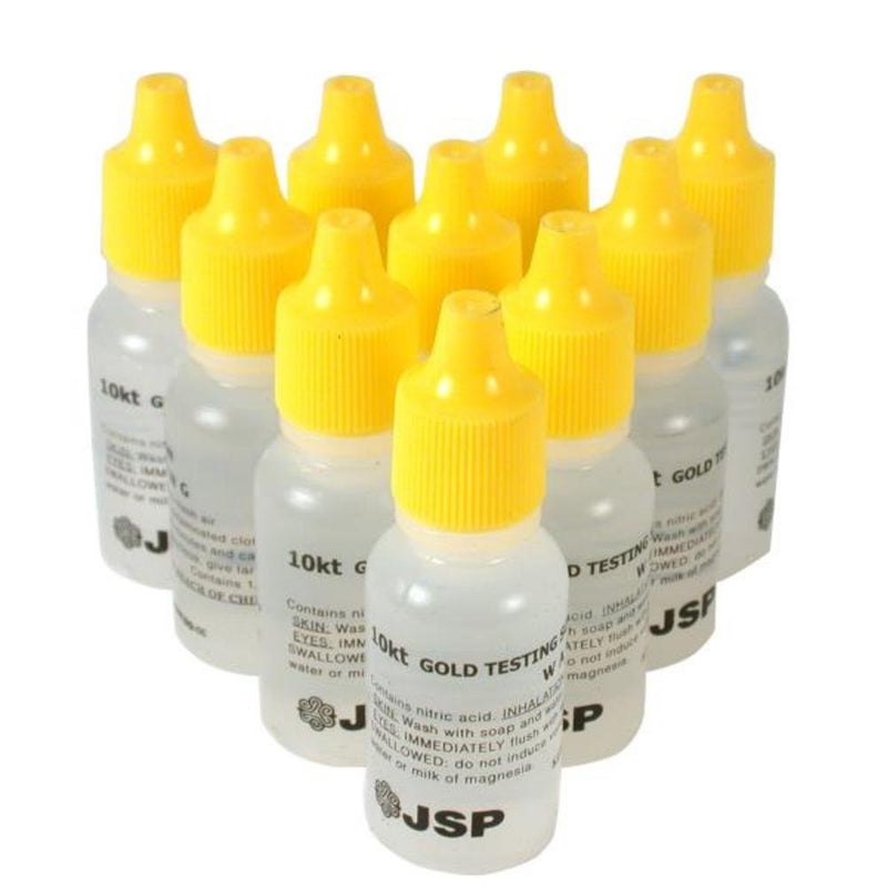 10k Gold Testing Acid 10 Bottles