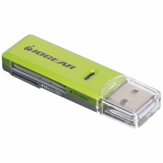 IOGEAR SD/MicroSD/MMC Card Reader/Writer, GFR204SD