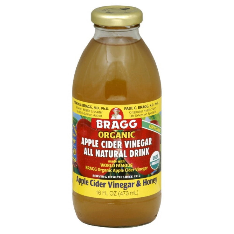 Bragg Apple Cider Vinegar Drink, Apple Cider Vinegar & Honey, 16-ounces (Pack of6)