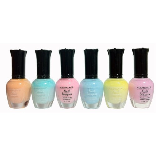 Kleancolor Nail Lacquers 6 Color - NEW Pastel Spring Collection