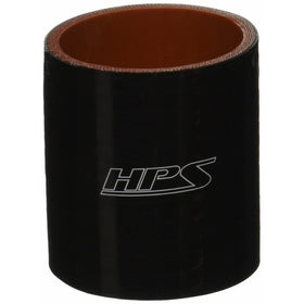 HPS HTSC-238-BLK Silicone High Temperature 4-Ply Reinforced Straight Coupler Hose, 100 PSI Maximum Pressure, 3" Length, 2-3/8" ID, Black