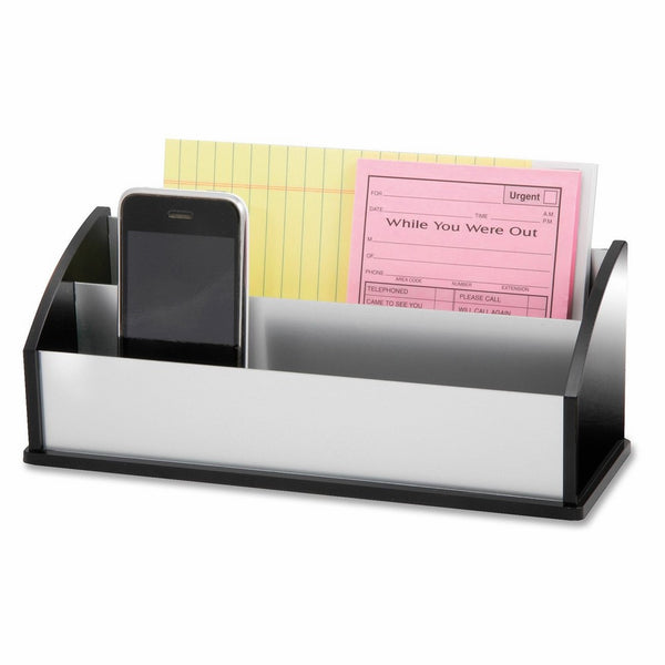 Kantek Letter and Message Sorter, 3.5 x 10.25 x 4 Inches, Black Acrylic and Aluminum (BA350)