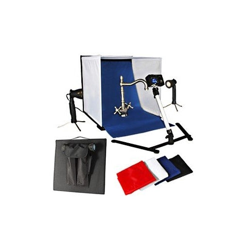 KAEZI 16-Inch Photo Studio Tent In a Box Light Cube - 1 Tent, 2 Light Set, 1 Stand, 1 Case