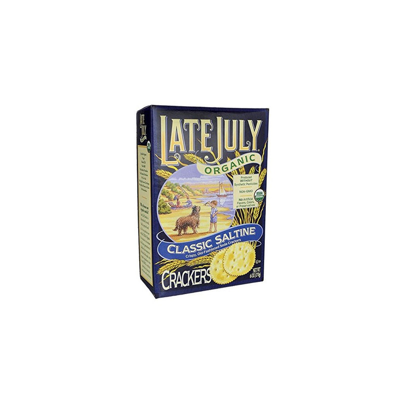 Late July Organic Round Saltine Crackers, 6 oz