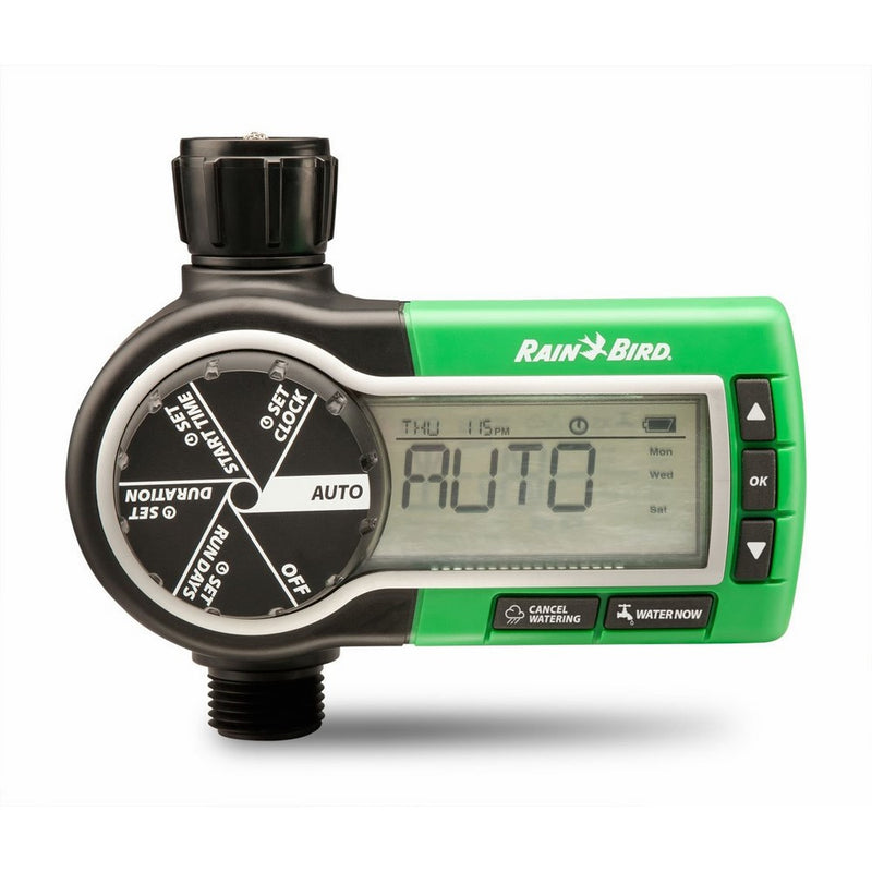 Rain Bird 1ZEHTMR Professional Grade Electronic Digital Hose End Timer/Controller, One Zone/Station, Battery Operated