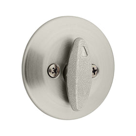 Kwikset 663 Single-Sided Deadbolt in Satin Nickel