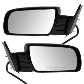 Driver and Passenger Power Side View Mirrors with Metal Bases Replacement for Chevrolet GMC Pickup Truck SUV 15764757 15764758