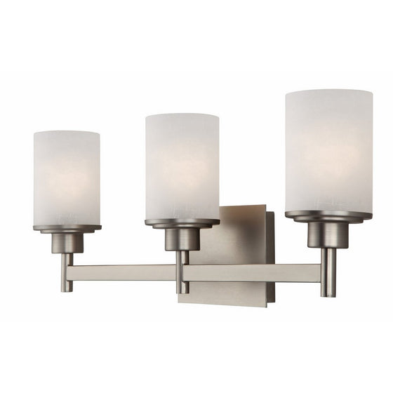 Canarm IVL408A03BN Lyndi 3-Light Bath Vanity, Brushed Nickle