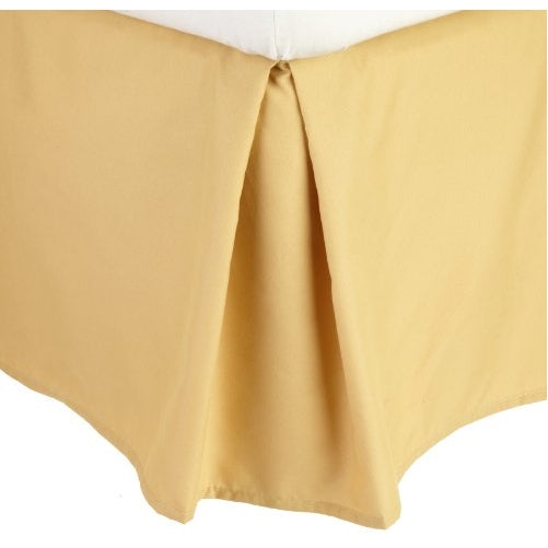 Lamma Loe's Solid Tailored Bed Skirt/Dust Ruffle, Queen, Camel