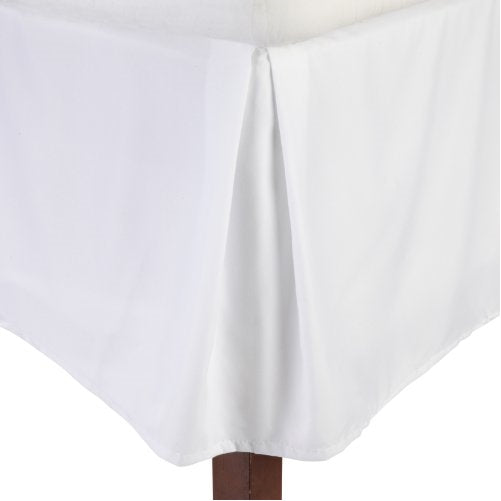 Lamma Loe's Solid Tailored Bed Skirt/Dust Ruffle, King, White