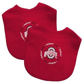 Baby Fanatic Team Color Bibs, Ohio State University, 2-Count