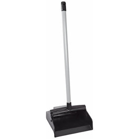 Impact 2600 LobbyMaster Plastic Lobby Dust Pan with PVC Handle, 37" Height x 12" Width x 11" Depth, Black (Case of 6)