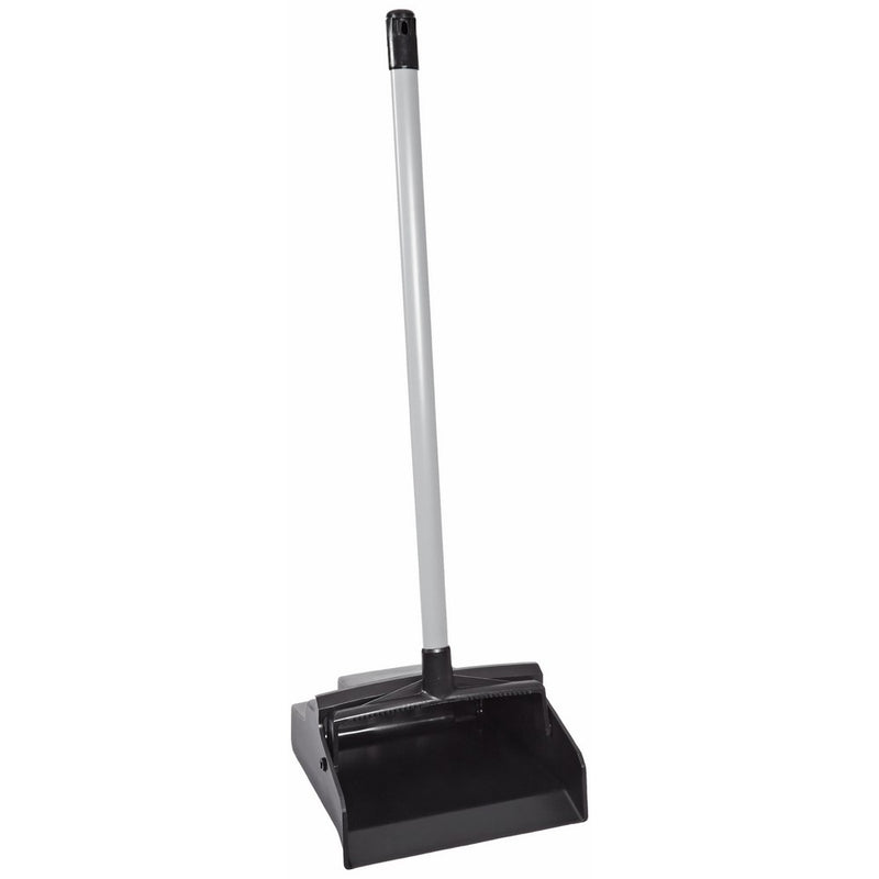 Impact 2600 LobbyMaster Plastic Lobby Dust Pan with PVC Handle, 37" Height x 12" Width x 11" Depth, Black (Case of 6)