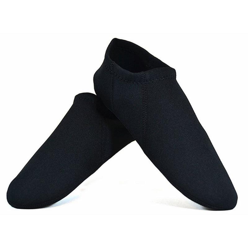NuFoot Travel Slipper Booties (XL - Black Black Stripe - Extra Large)