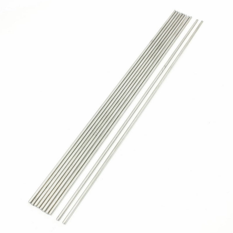 10 Pcs Stainless Steel 300x3mm Round Rod for RC Airplane
