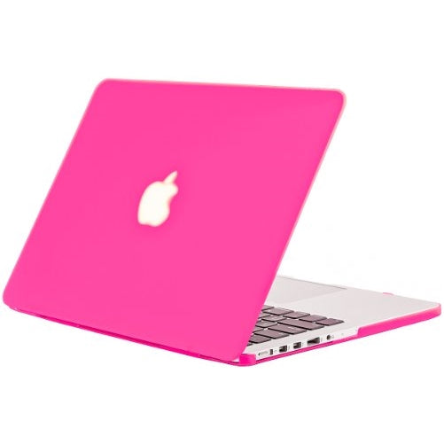 Kuzy - Retina 13-Inch Neon Pink Rubberized Hard Case for MacBook Pro 13.3" with Retina Display A1502 / A1425 (NEWEST VERSION) Shell Cover - Neon PINK