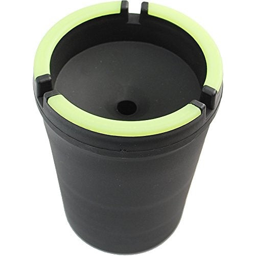 Stub Out Glow in the Dark Cup-Style Self-Extinguishing Cigarette Ashtray - Black - Jumbo by CigarExtras