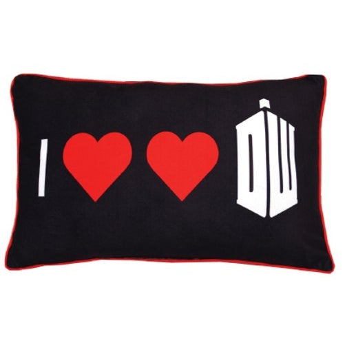 Dr Doctor Who I Heart Heart Dr. Who Tardis Throw Pillow