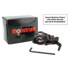 Monstrum Tactical 1" Offset Picatinny/Weaver Rail Mount for Flashlights with Quick Release
