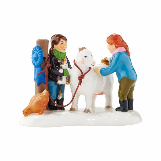 Department 56 Snow Village Blue Ribbon Christmas Accessory Figurine