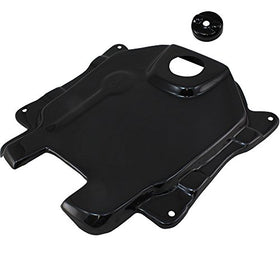 2003-2016 Honda Ruckus Zoomer Black Plastic Gas Tank Cover and Fuel Cap Cover