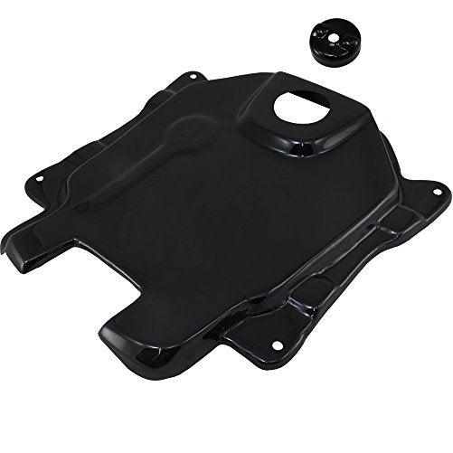 2003-2016 Honda Ruckus Zoomer Black Plastic Gas Tank Cover and Fuel Cap Cover