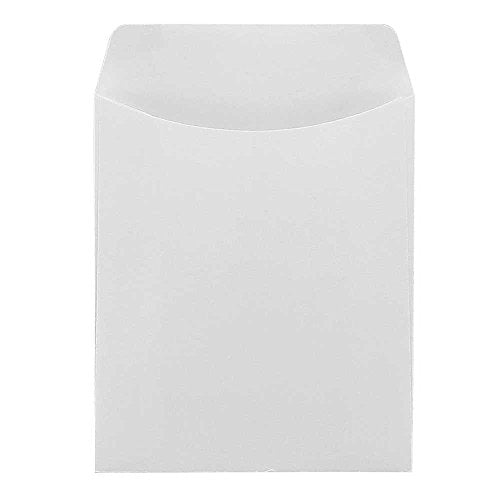Hygloss Products Library Card Pockets, Non-Adhesive, 3.5 x 4.875 in, 30 Pockets, White
