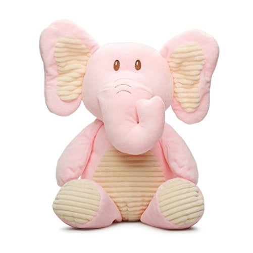 20" Plush Elephant Rattle (Pink)