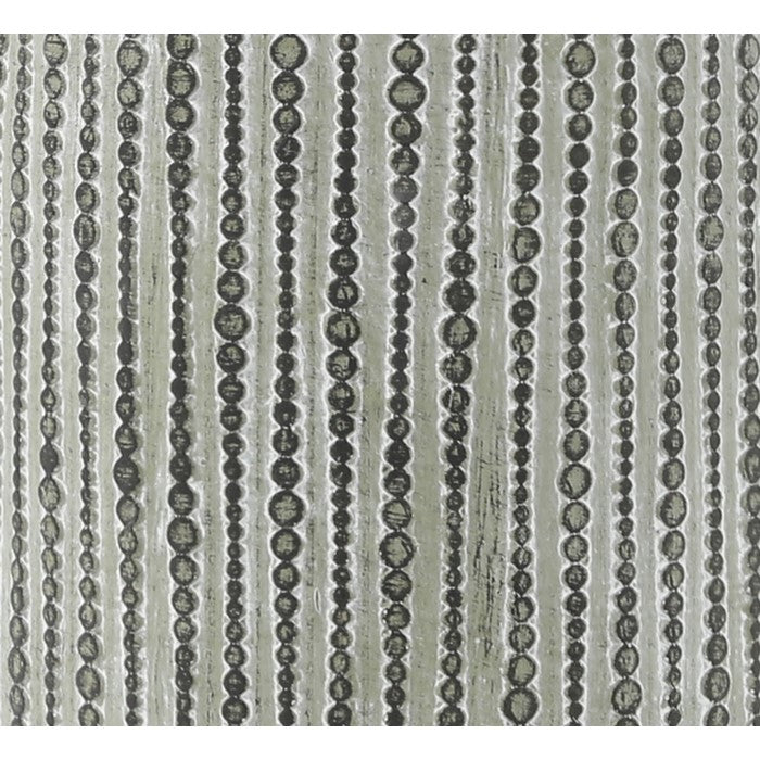 Cement Pot with Deep Storage and Vertical Bubble Patterns, Large, Gray