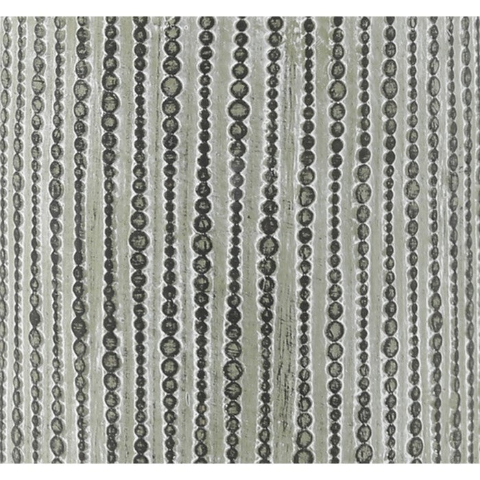 Cement Pot with Deep Storage and Vertical Bubble Patterns, Small, Gray