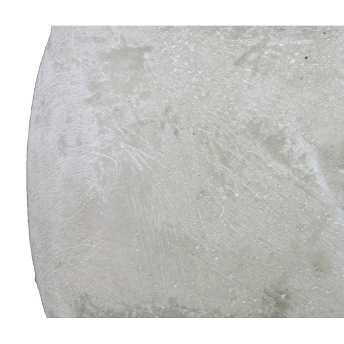 Cement Figurine of Dove Facing Sideways and Sitting Still, Gray