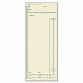 TOPS 1261 Acroprint/Amano/Cincinnati/Lathem Time Card, Weekly, 3 3/8 x 8 1/4 (Box of 500)
