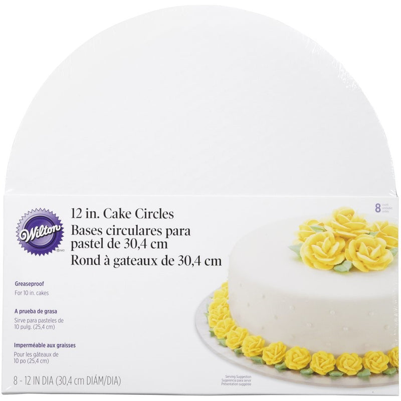 Wilton 12-Inch Cake Circle, 8-Pack