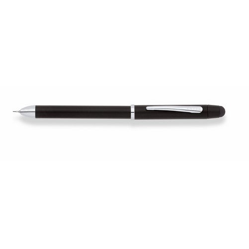 Cross Tech3 Satin Black Multifunction Pen with Chrome Plated Appointments (AT0090-3)