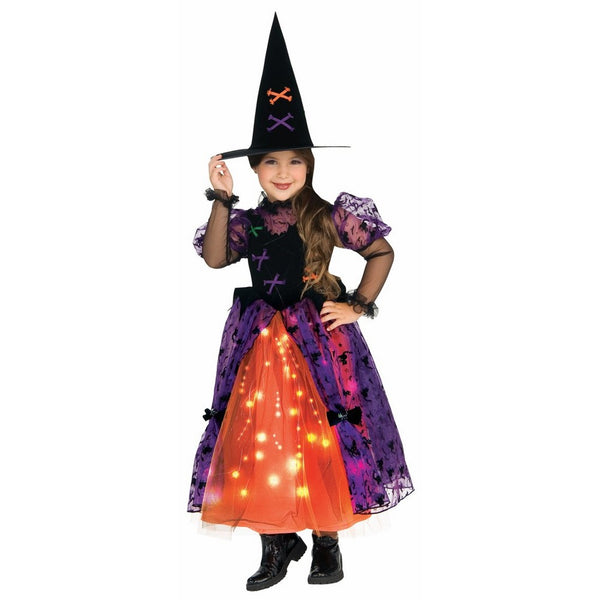 Twinklers Costume Pretty Witch with Fiber Optic Skirt, Toddler