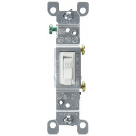 Leviton C22-01451-02W Grounding Quiet Toggle Switch