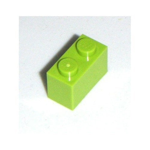 Lego Parts: 50 Bright Green Bricks 1x2