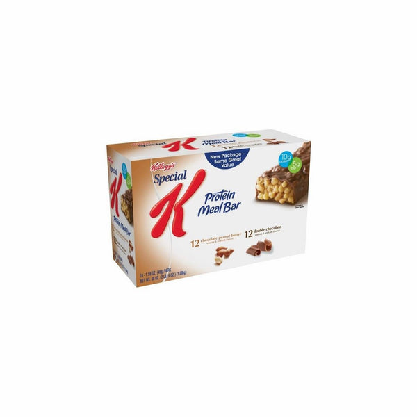 Kellogg's Special K Protein Meal Bar, Variety Pack, 12 Double Chocolate and 12 Chocolate Peanut Butter, 1.59-Ounce Bars, Pack of 24