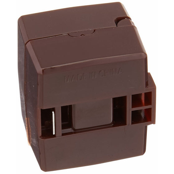 Eaton BP2607B-SP Cord End Straight Blade Outlet for 18-2 SPT-1, Brown Finish