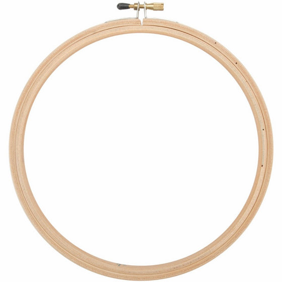 Edmunds Wood Embroidery Hoop with Round Edges, 7-Inch